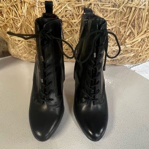 BCBG Heeled Lace Booties